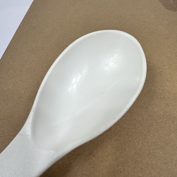 Rubbermaid White Serving Basting Solid Spoon Nylon Plastic 1973 Vintage USA - Picture 4 of 9